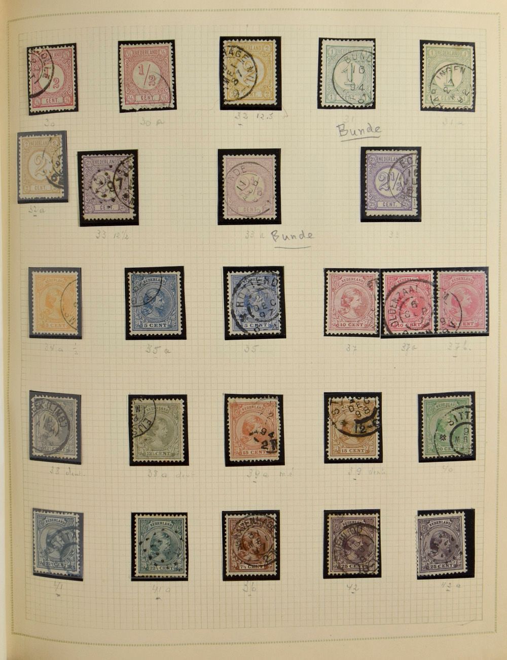 Également Territoires d'outre-mer, 1852-/1987, collection dans un vieil album comprenant des séries des années 1920 et 1930, Indes néerlandaises quelques lettres, Curaçao depuis le début, tb/b/àv.