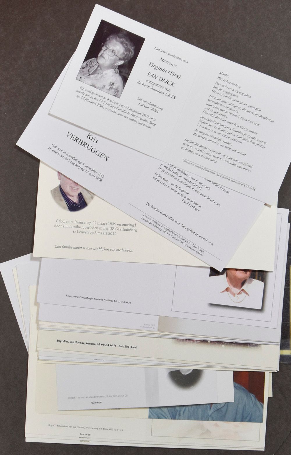 Doodsprentjes, alle periodes (meer dan 1000 stuks)