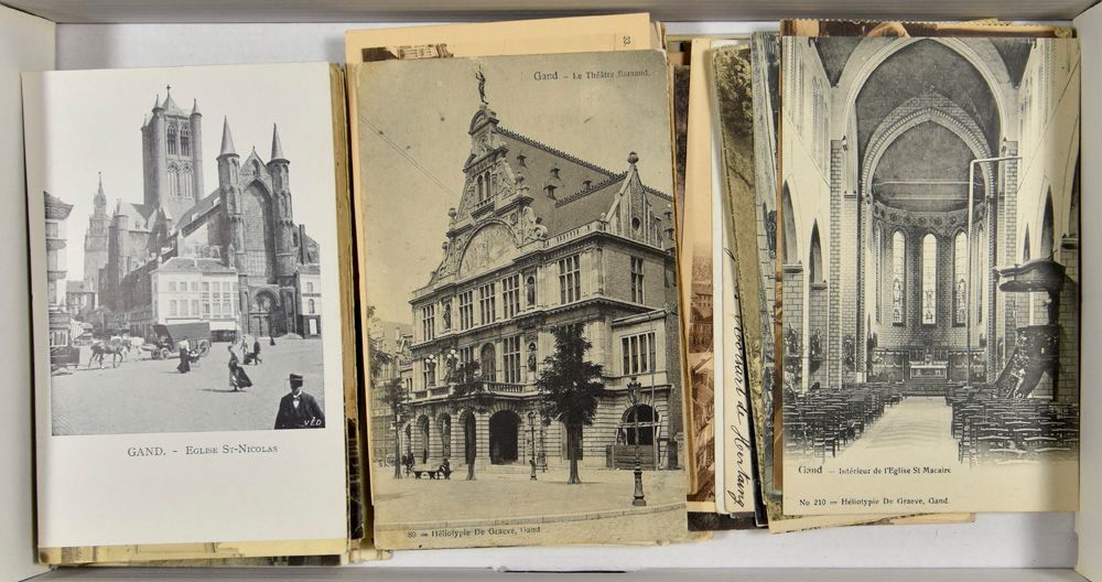 Gent, alle oudere zichten w.o. enkele betere (120 stuks)