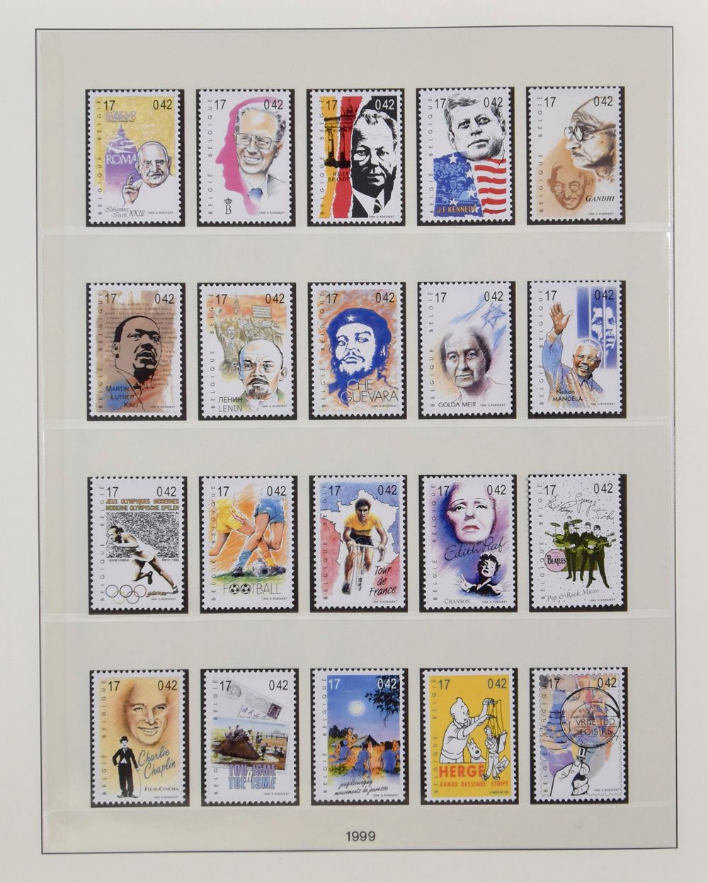 1991/2000, verzameling in Lindneralbum, incl blokken en boekjes, zm.