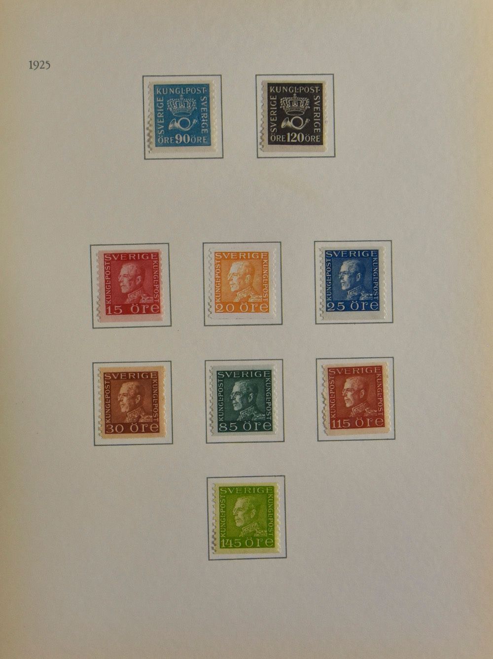 1920/1957 Collection in commemorative booklet of Swedish Post, including better sets, vf/f.