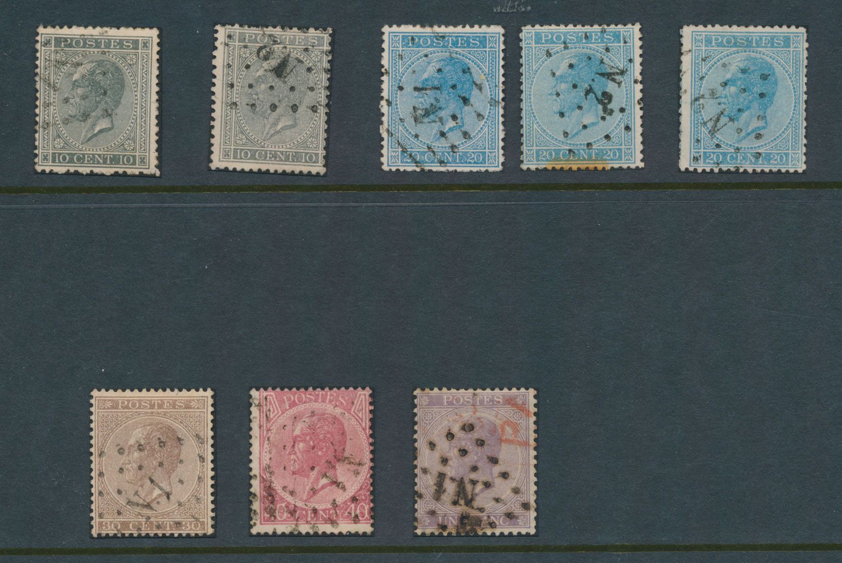 Nos 17/21, 8 items, including Nos 17 (N.1 and N.2), 18 (N.1 and N.2), 19 N.1., 20 (N.1.) and 21 