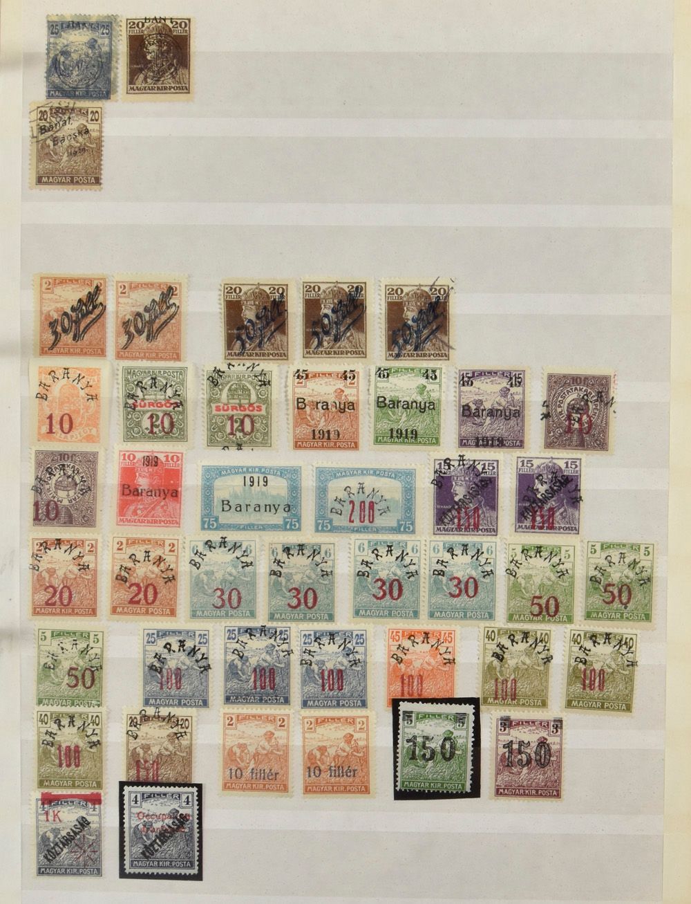 1900/1990, verzameling met voorraad in 6 dikke boeken, mooie kwaliteit, zm/m.
