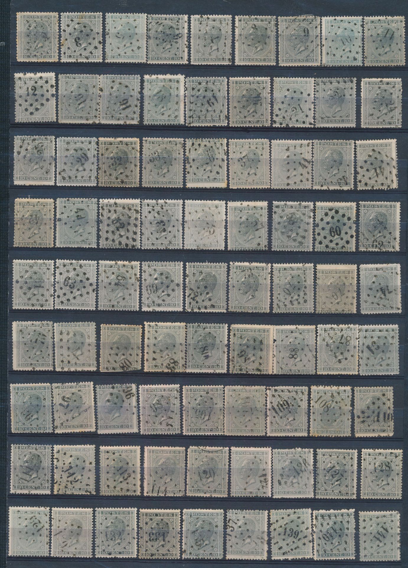 N° 17, collection of 215 stamps, no duplicates, with some stamps with COBA from the 20 euros onwards, nice lot to improve your collection, vf/f/to be checked