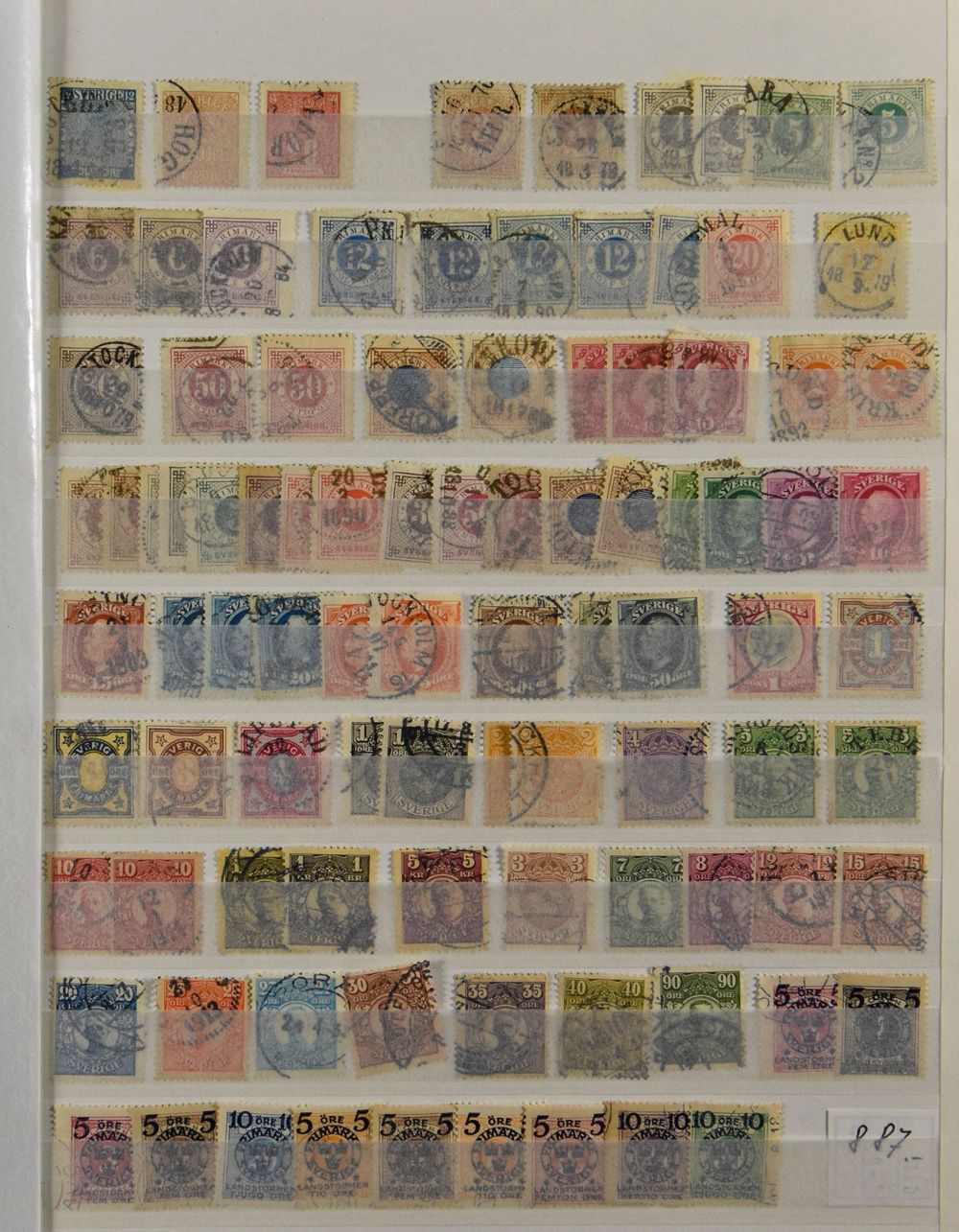 1855/1943 Collection with doubles in stockbook including UPU values up to 