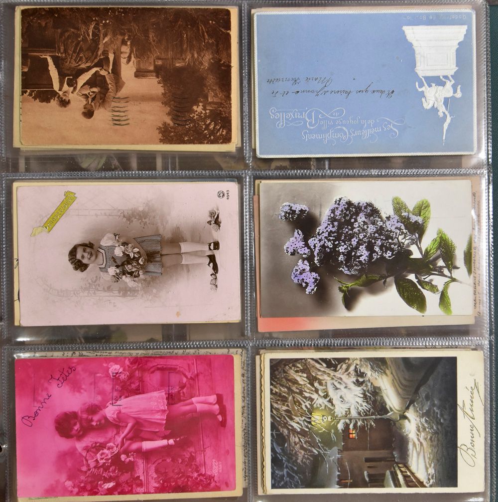 Diverse, in 2 albums met betere kaarten (+/- 650 stuks)