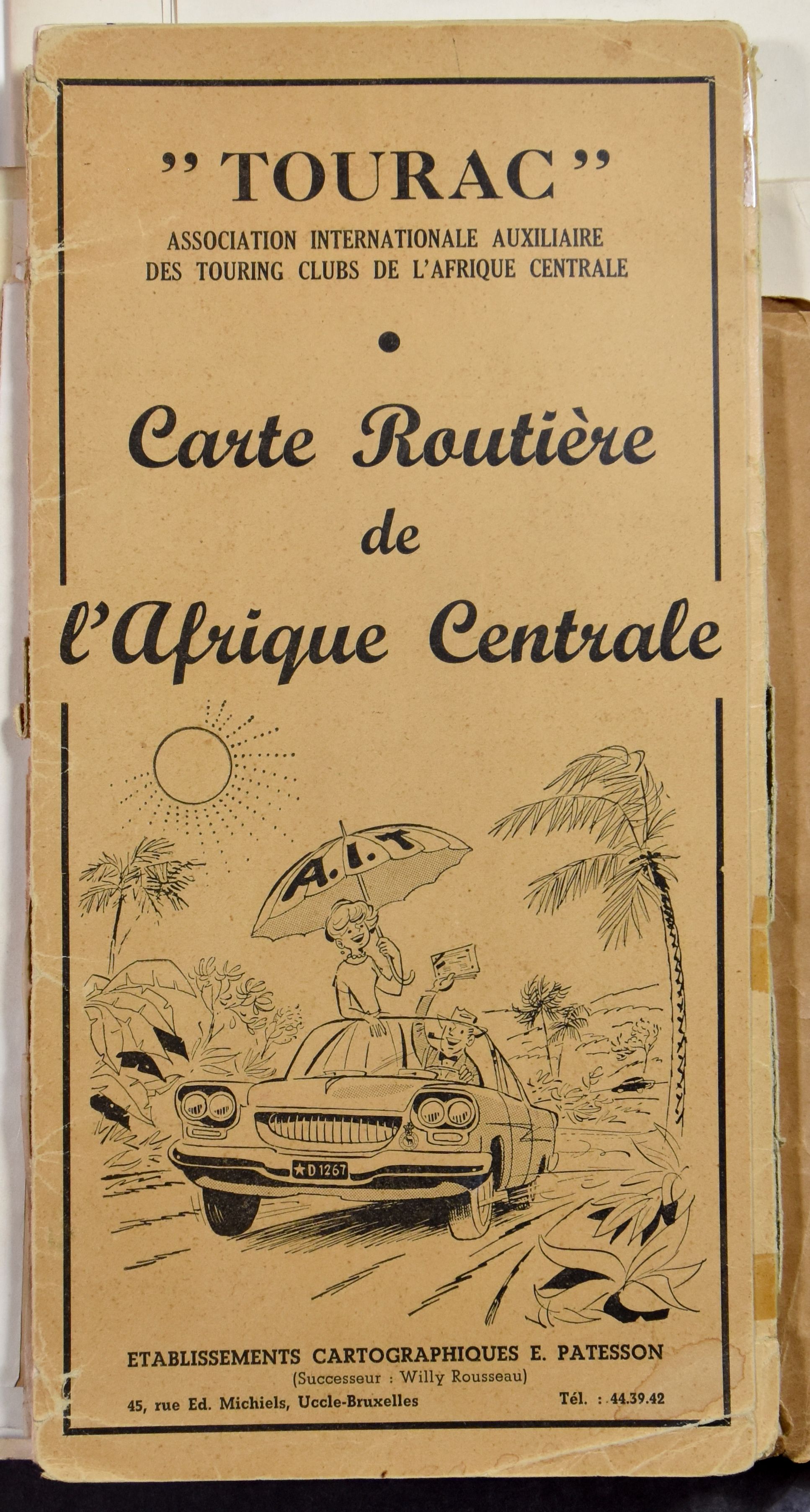 Accumulation of 7 geographic maps of Belgian Congo, see photo on website
