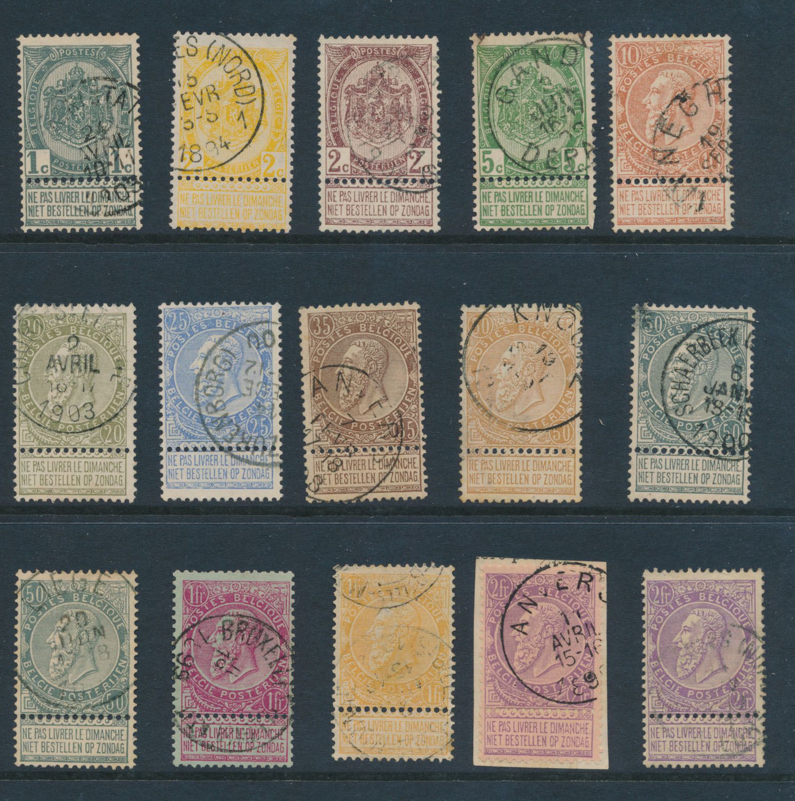 Nos 53/67 without Nos 58 and 63 (2x), vf (OBP €140)