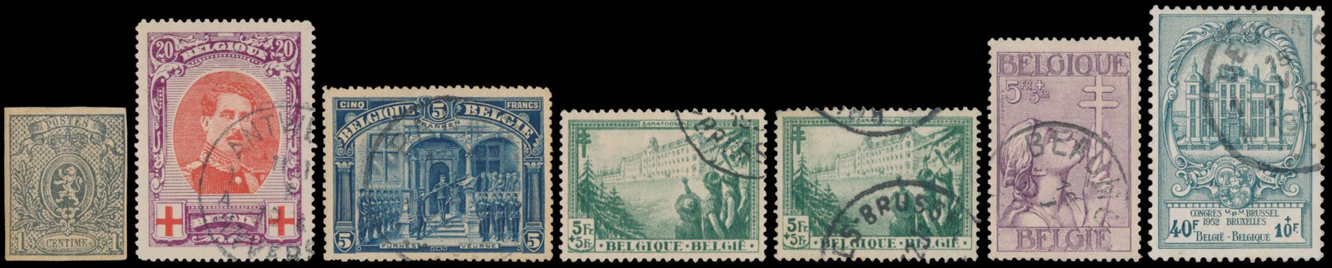 1865/1952 Samenstelling diverse uitgiften w.o. betere waarden en reeksen, zm/m/ntz