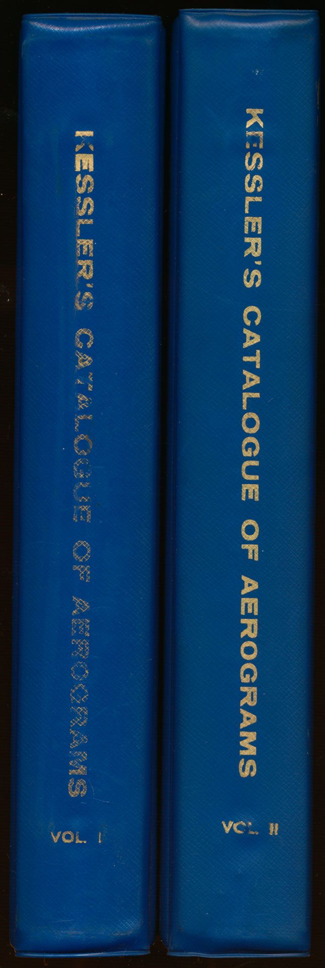 Kessler's catalogue of aerograms, volume I and II; F.W. Kessler / T. A. Matthews; Aerogram Catalogue Publishing Co.; 1961; printed; ring binder; English; hard cover; in fair condition