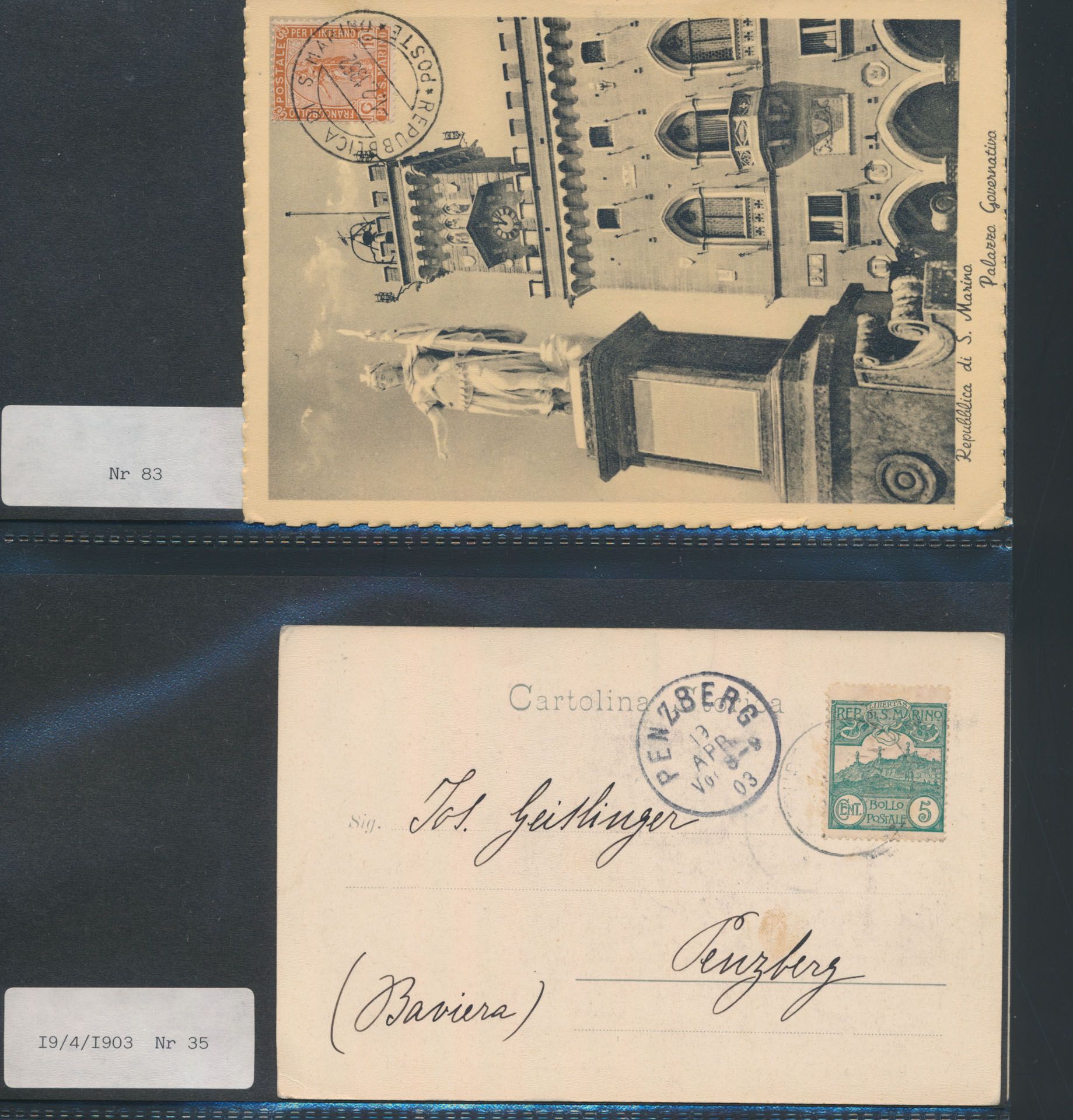 1903/1950 Samenstelling van 15 zichtkaarten en maximumkaarten, mooi lot, zm 