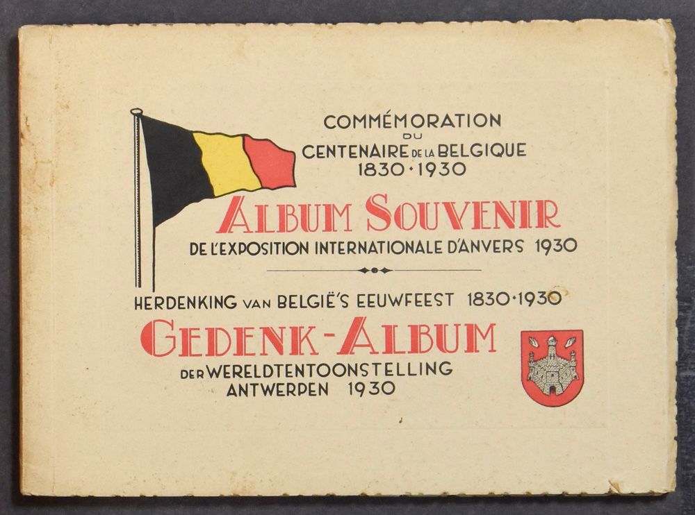 Antwerpen stad, w.o. betere, ook 7 originele foto's (groot ZK formaat) vd Juwelenstoet en 7 boekjes + glazen plaat expo Anvers 1930 (375 stuks)