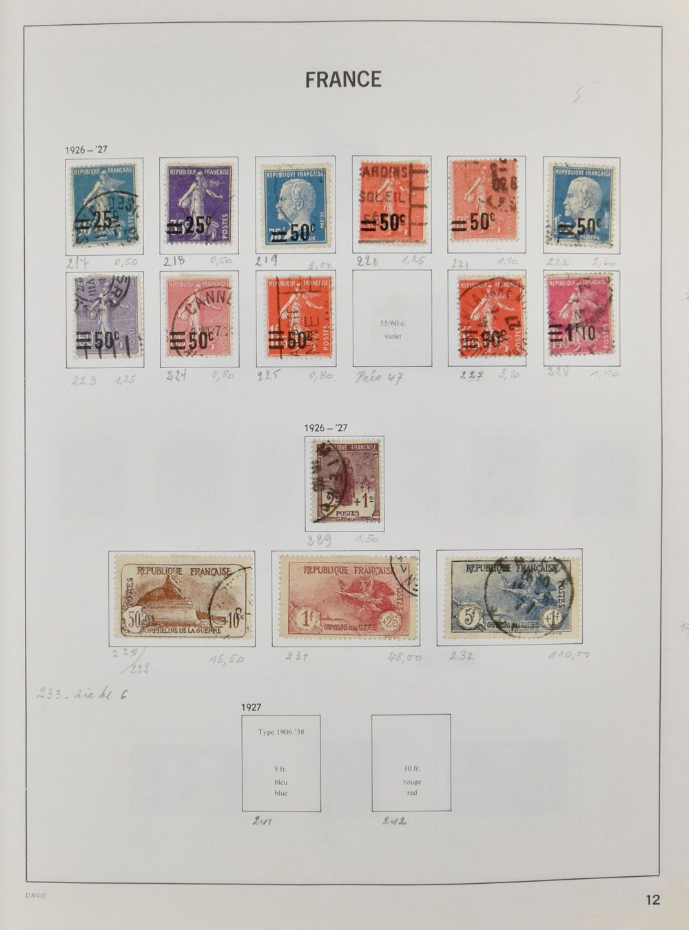 1849/1999 Verzameling in 2 Davo-albums met Samothrace, beroemde mannen, zm/m/ntz