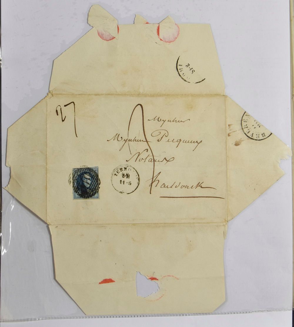1853/1972, samenstelling diverse poststukken, w.o. oude medaillonbrieven, vrachtbrieven, aangetekende stukken, postwaardestukken, HK, zm/m/ntz.