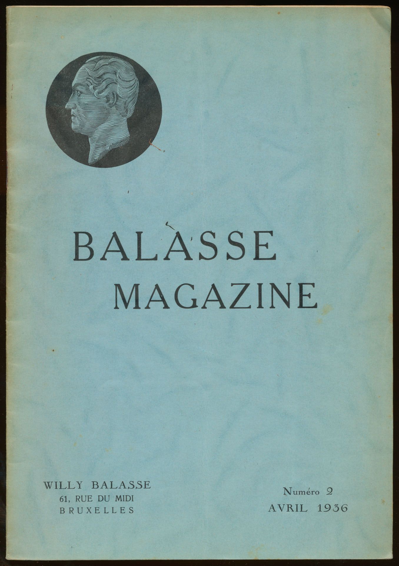 Balasse magazine, numéro 2, avril 1936; Willy Balasse; gedrukt; geniet; Frans; 44 pag.; zachte kaft; in redelijke staat