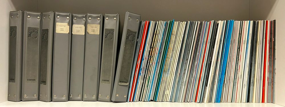 Belgica, samenstelling van 203 magazines, zie foto op website