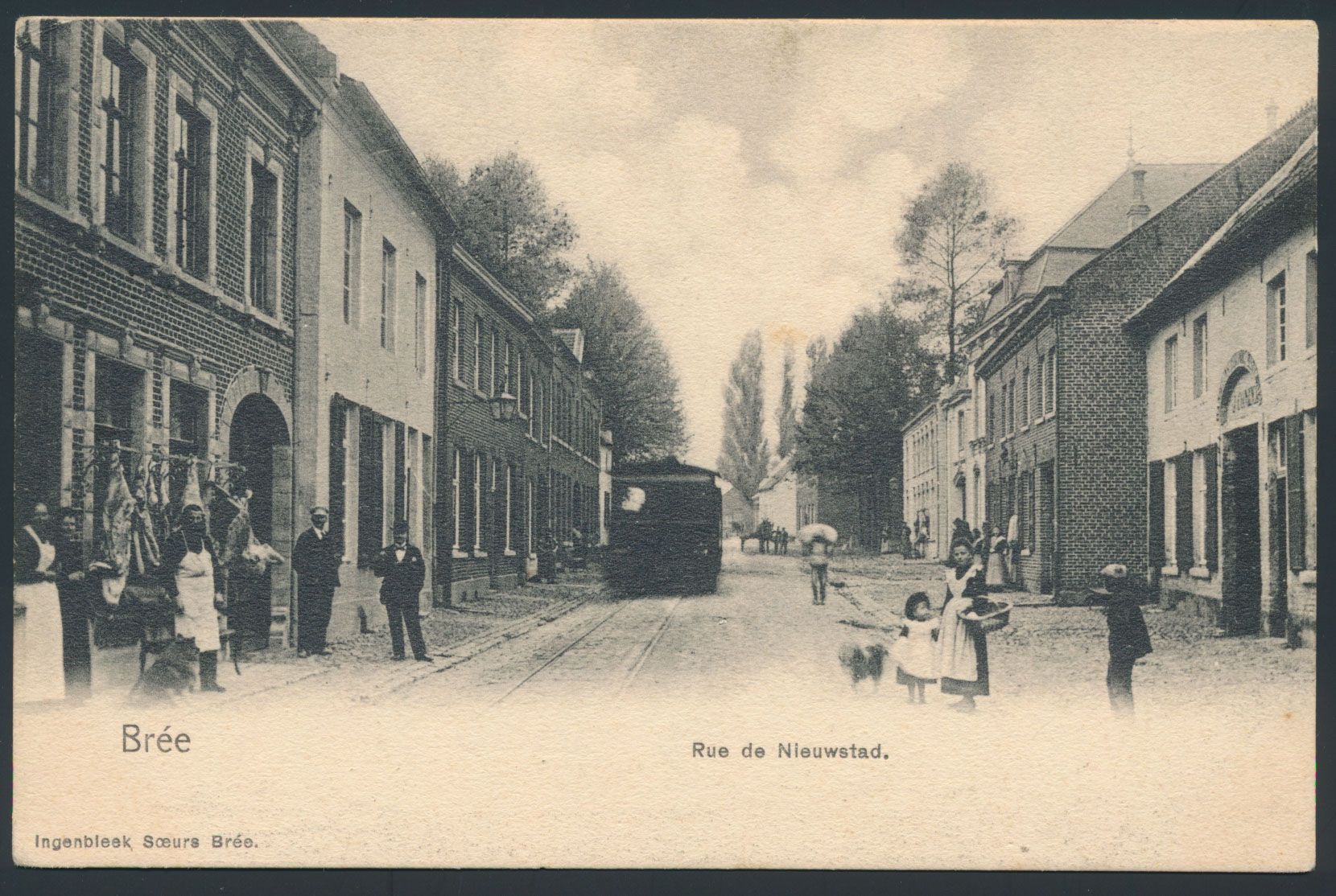 Provincie Limburg, Bree, zeer mooi zicht in de Nieuwstadstraat (3 stuks)