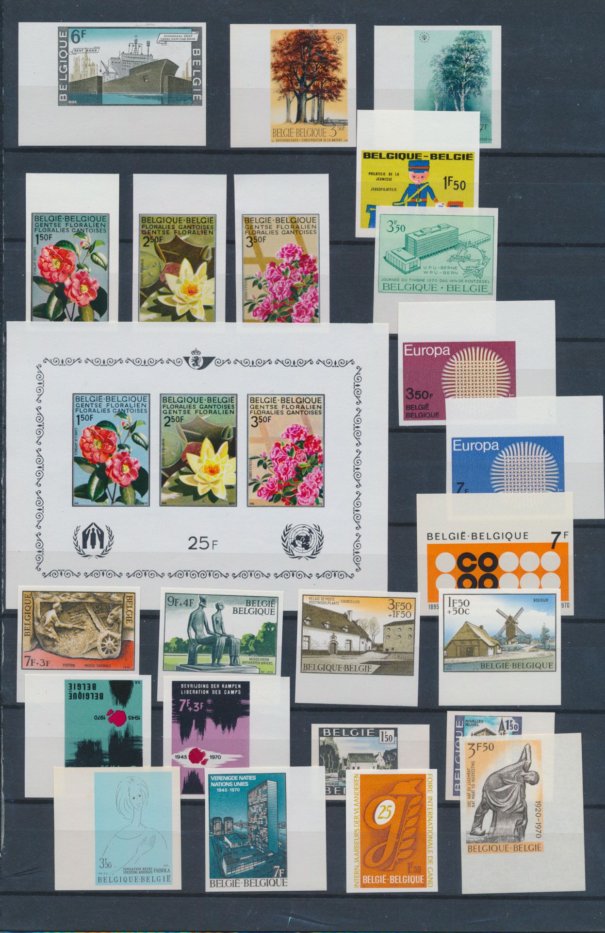 Accumulation 1968 to 1972, 23 sets + 1 souvenir sheet, vf (OBP €1.006)