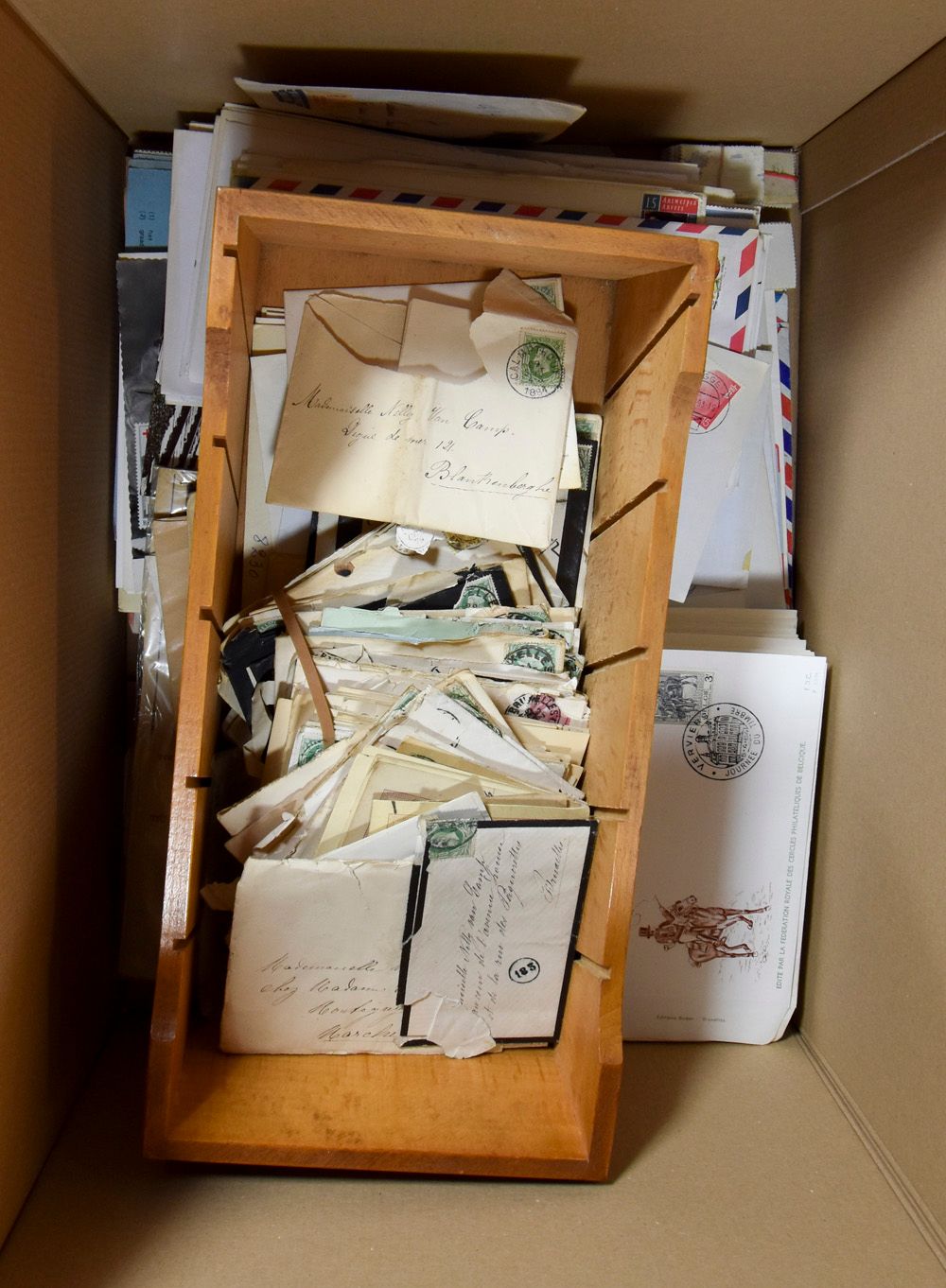 Accumulation 10s of postal items, including many Belgium, vf/f/to be checked.