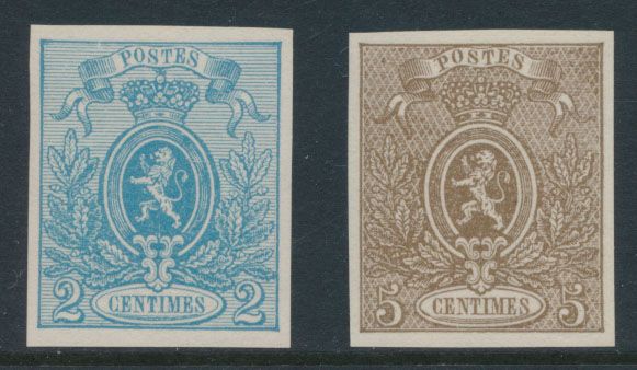 STES RP 131 en RP 135, Eisenhower/Montgomery herdrukken op dun wit papier met witte gom **, zm