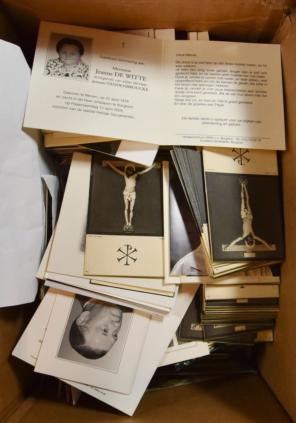 Doodsprentjes, alle periodes, vele honderden stuks (+1000 stuks)