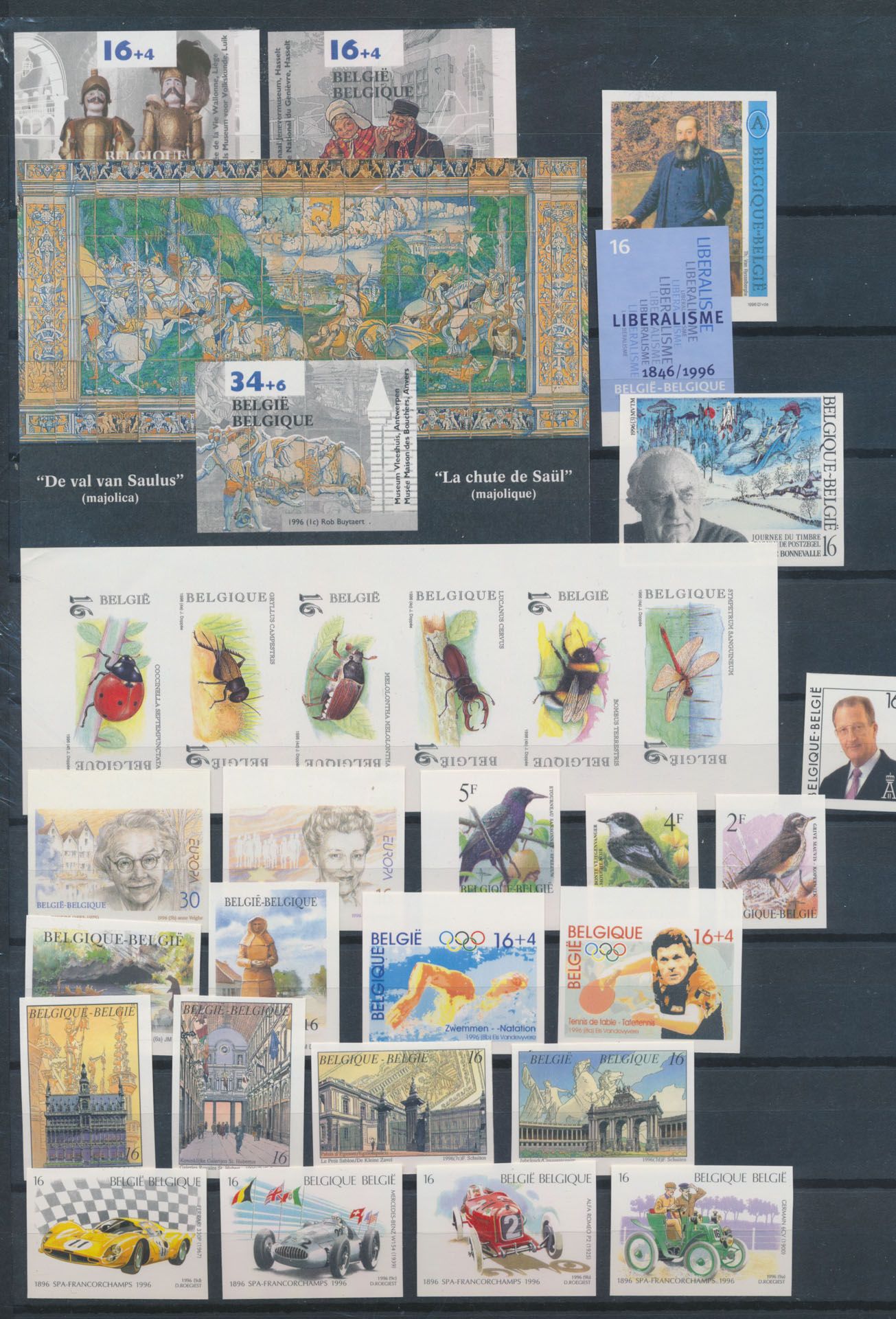 1996 volledig (met 1 boekje en 3 blokken), zm (OBP €1.377,50)