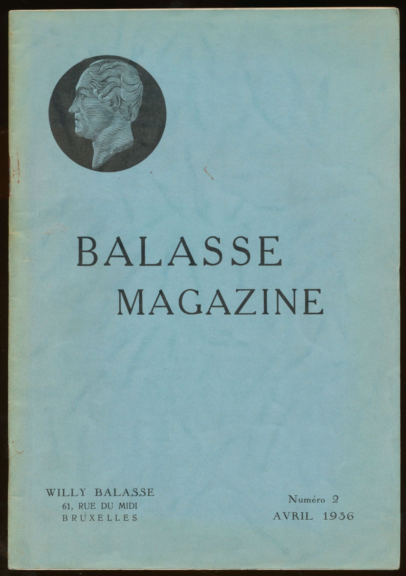 Balasse magazine, numéro 2, avril 1936; Willy Balasse; gedrukt; geniet; Frans; 44 pag.; zachte kaft; in redelijke staat