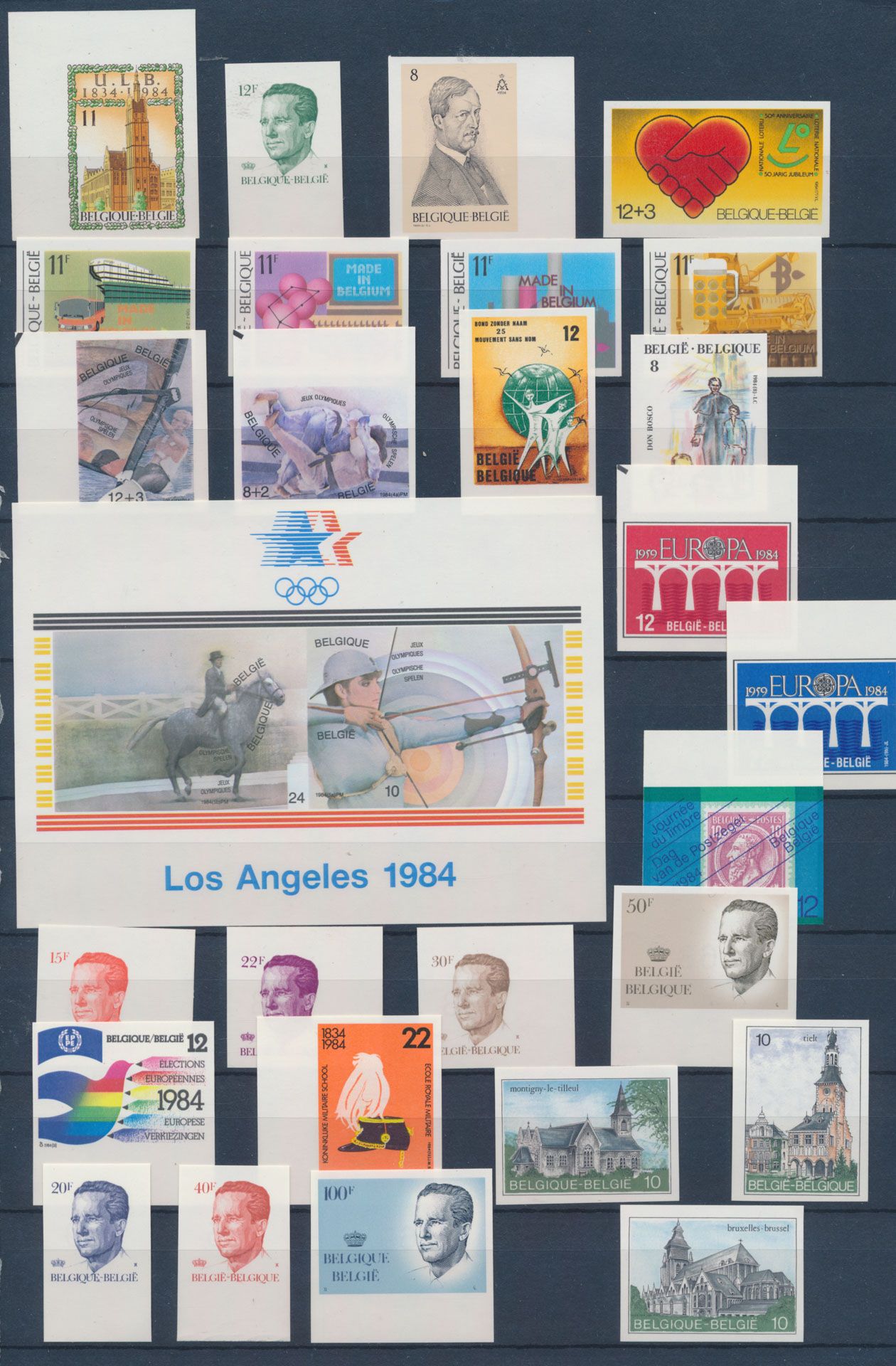1984 volledig, met blok, zm (OBP €930)
