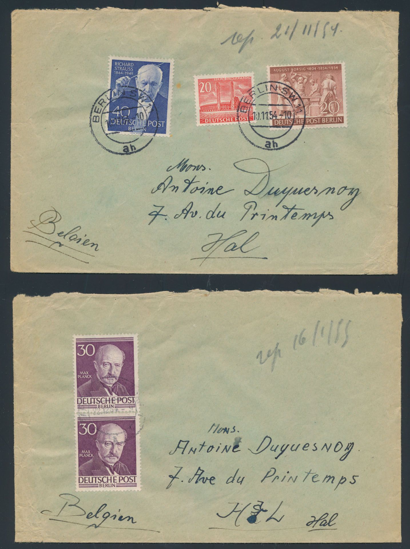 Ruim 40 poststukken, diverse periodes w.o. zeldzame frankeringen zoals Berlin, e.a., zm/m/ntz