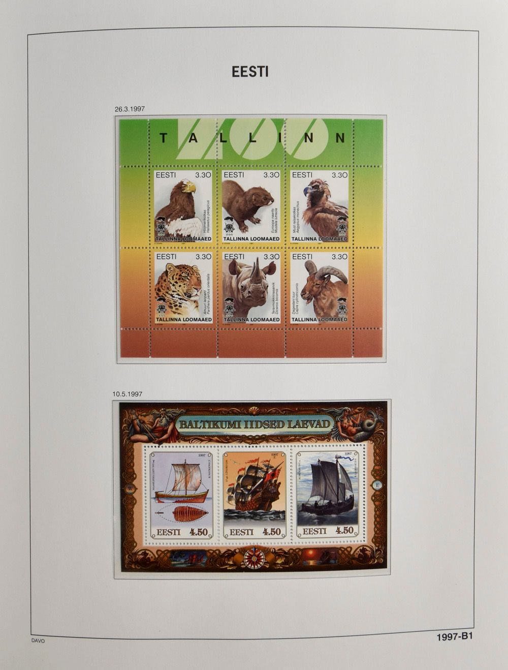 1990/2001, mint collection Estonia, Latvia and Lithuania, in davo album, vf/f/to be checked.