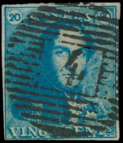 N° 2A-V6, double burin stripe in upper left corner, position 145, vf (OBP €165)