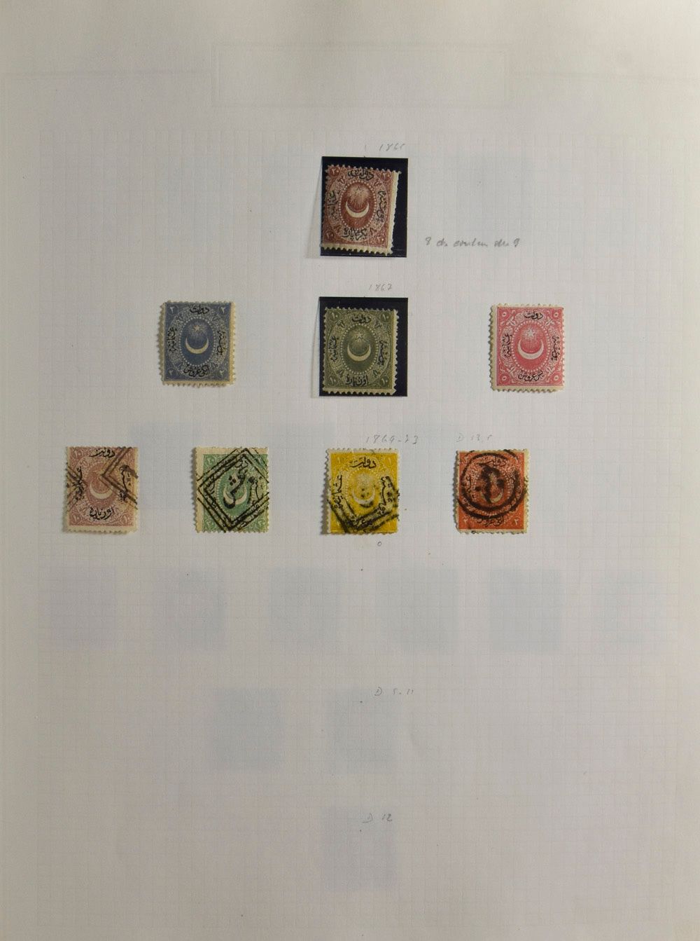 1865/1988 Album met mooie, goed gevulde verzameling met diverse betere zegels incl. dagbladzegels, strafport, zm/m/ntz 
