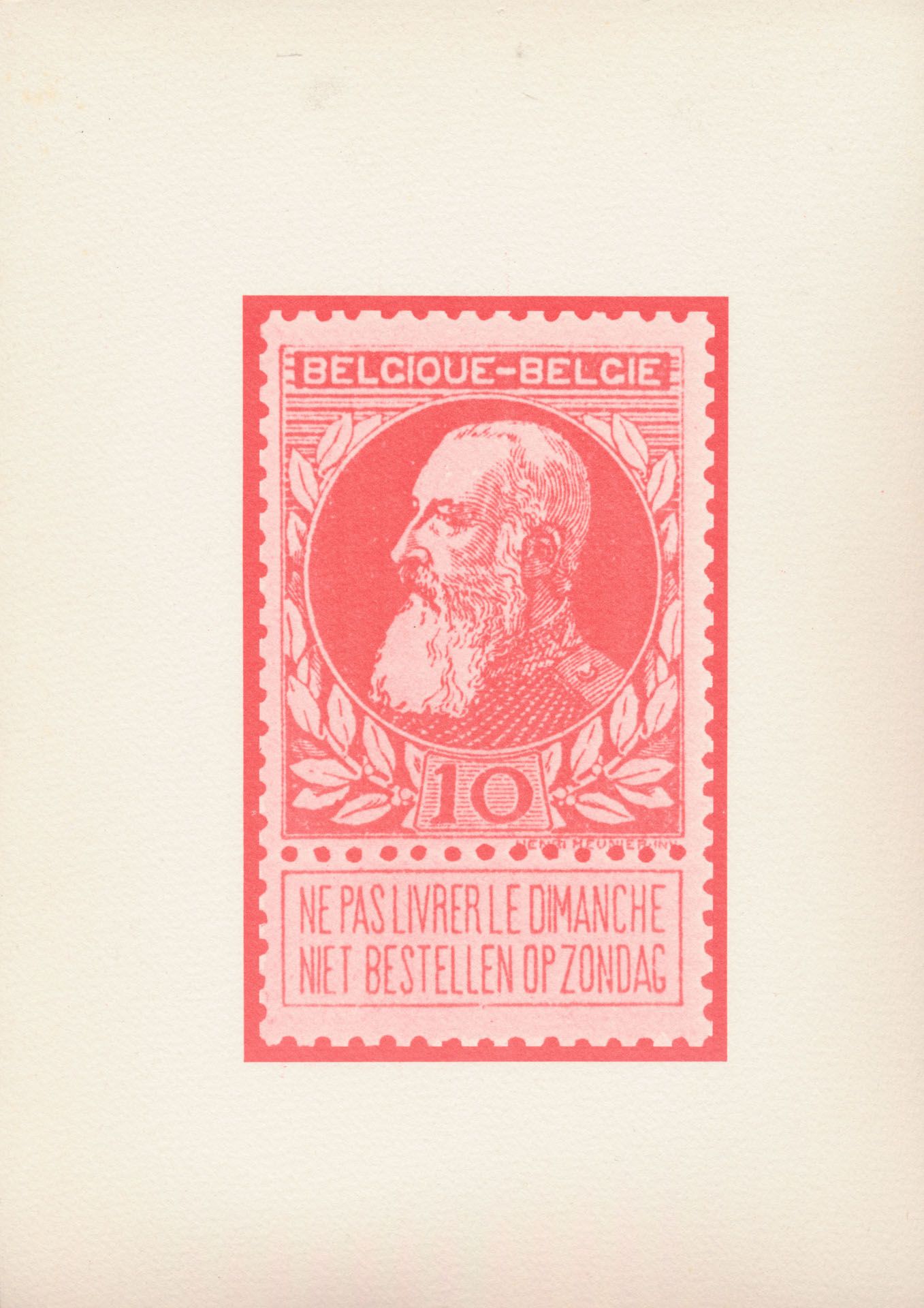Type N° 74/80 'Full set' in 7 large-format reproductions (from 1980), on the occasion of the 75° Anniversary of the issue of this inconical set, vf.