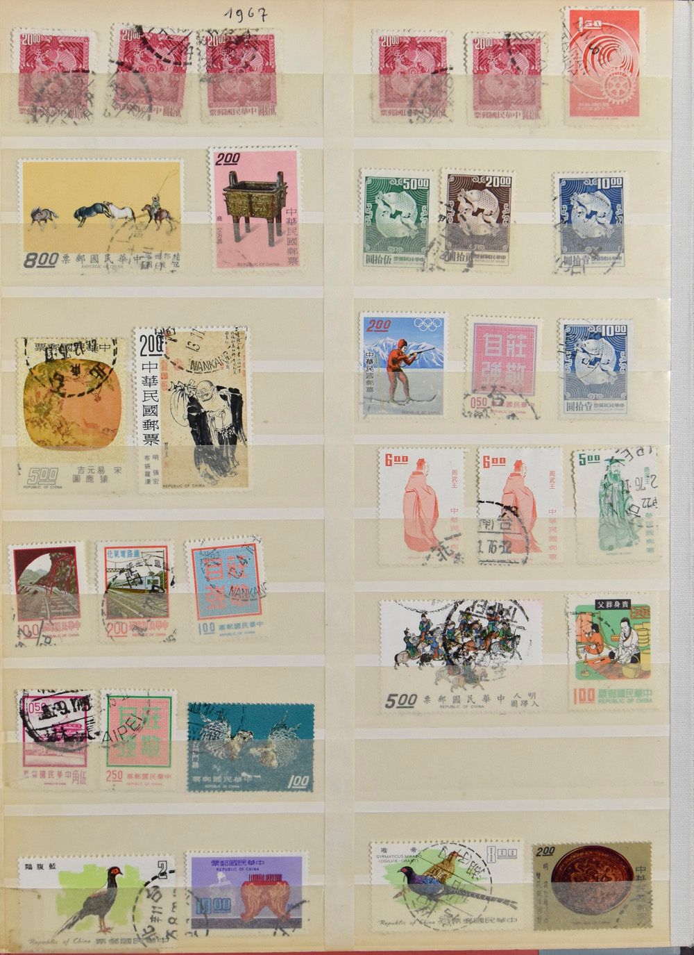 Collection in stockbook, incl. Taiwan, mainly common material, vf/f/to be checked