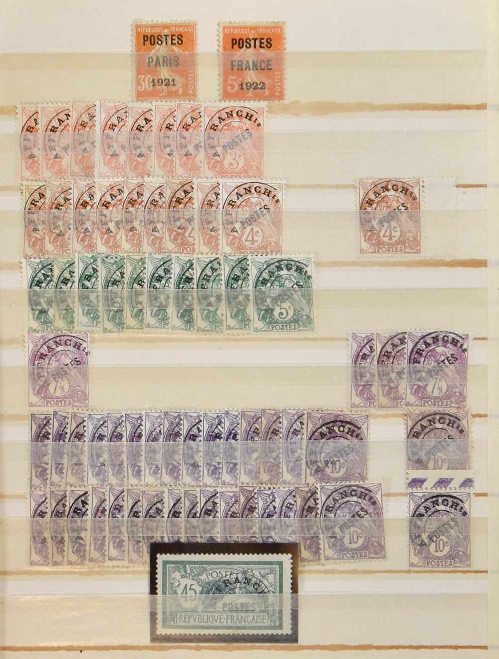 Stock of PREOs from 1922 onwards in stockbook and dozens of letters, vf/f/to be checked