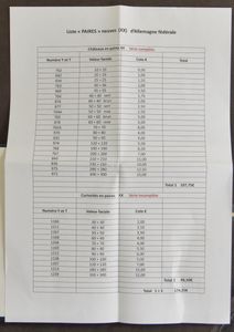 Group of long-running sets in pair, see list (photo), vf (Mi. +/-€174)