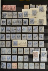 Grand nombre de timbres dans des livres, etc., dont beaucoup de meilleurs cachets, tb/b/à voir