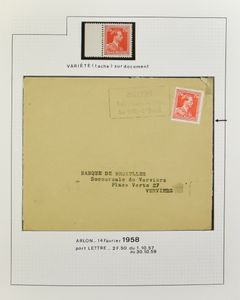 1943/1957 Mooie studieverzameling met variëteiten, randinscripties, enz., zm/m