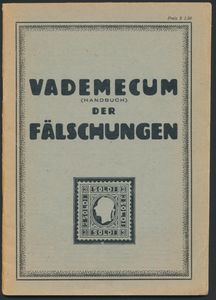 Vademecum der Fälschungen; Rudolf Rauscher; Rudolf Rauscher, Wien; 1948; gedrukt; geniet; Duits; 52 pag.; zachte kaft; zeer mooi; 
