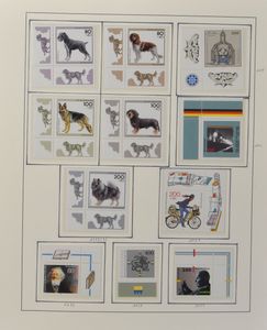 1949/1997 Collection in 4 Lindner albums, up to 1957 * or stamped, thereafter **, vf/f