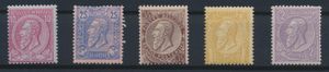 N° 46/52 Samenstelling van 5 waarden uit de reeks (n° 47 en 51 NIET), 