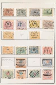 1879/1986 Restantverzameling, 313 zegels met betere stempels, zm/m