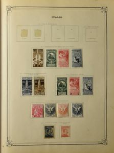 Collection restante du monde dans un ancien album Yvert, tb/b/à voir