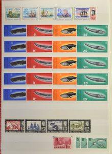 Divers articles dans des carnets d'échange, sur des cartes, dont de nombreux timbres de bien meilleure qualité, territoires anglais, Touva, rouleaux néerlandais, lot très intéressant, tb/b/à voir