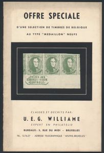 Offre Speciale + 2me Offre speciale de 1956 (Totaal: 2 boekjes); U.E.G. Williame; gedrukt; geniet; Frans; zachte kaft; in redelijke staat