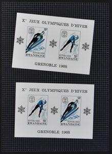 1968/1972 collection mostly imperforated in binder, with nice topics, sports, health, fauna and flora, blocs, vf