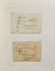 Verzameling voorlopers t.a.v. notaris Milliard te Roermond, 60 stuks, in album, m