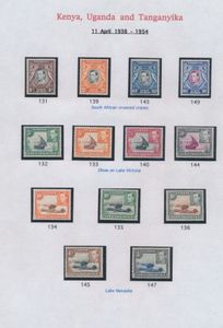 1938/1952 N° 131/54 'George VI Definitives and surcharges’, zm (SG £ 275)