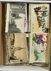 Diverse plaatsen (123 stuks), w.o. enkele goede kaarten en 'Groten van ...'(96 stuks) 