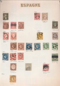 1850/1909 Klassieke verzameling op albumbladen met betere zegels, kwaliteit gemengd, hiermee is rekening gehouden met de lage inzet, zm/m/ntz